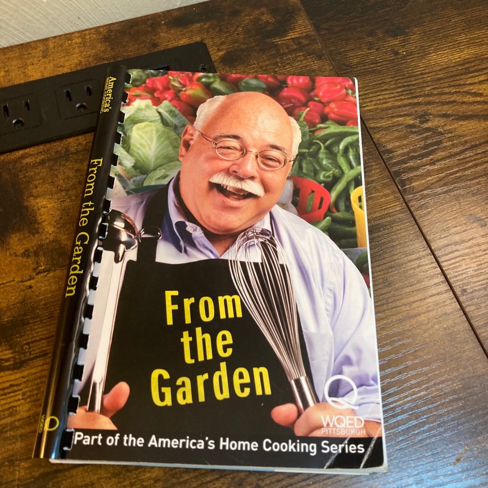 QED Cooks From the Garden Cookbook WQED Recipes Cookbook Chris Fennimore Spiral